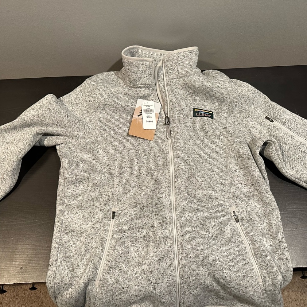 LL Bean Full-zip Sweater Jacket NWT